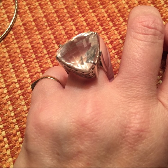 Independent design Jewelry - Amazing clear topaz sterling silver ring